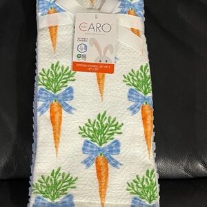 Easter CARO HOME Carrots Kitchen Towels, Set of 3 - Carrot Towels
